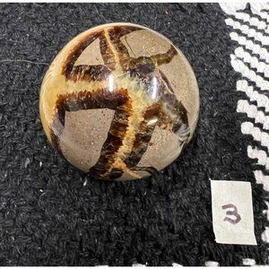 Super cool Septarian stone crystal sphere - 1.75” diameter